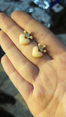 heart studs 