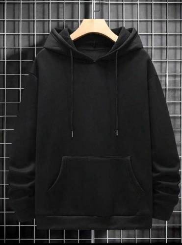 1 Pc Men's Fleece Plain Hoodie