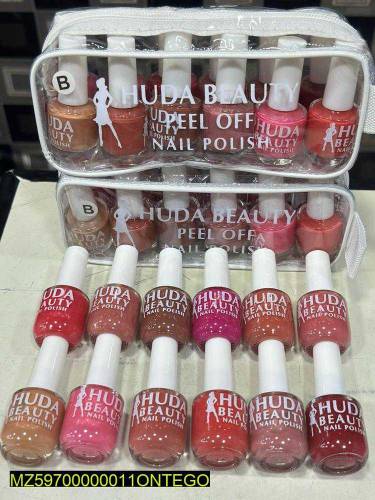 peel off nail polish pack of 6