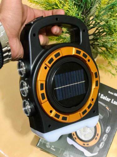 Solar powered rechargeable led cramping lantern 