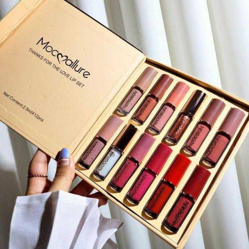 12 PCs high pigmented lip gloss