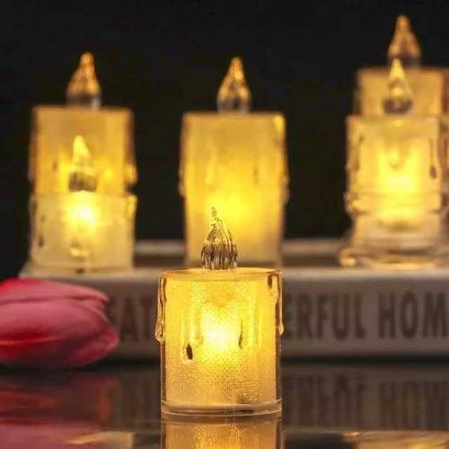 Mini LED Light Candles - 2 Pcs Flameless Ambiance Set