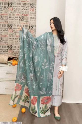 3 pcs Unstitched embroidery article 