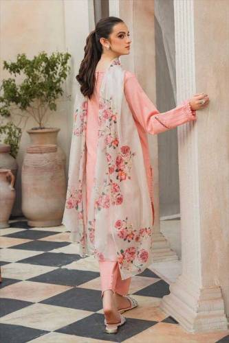 3 PCs Embroidered Unstitched Suit